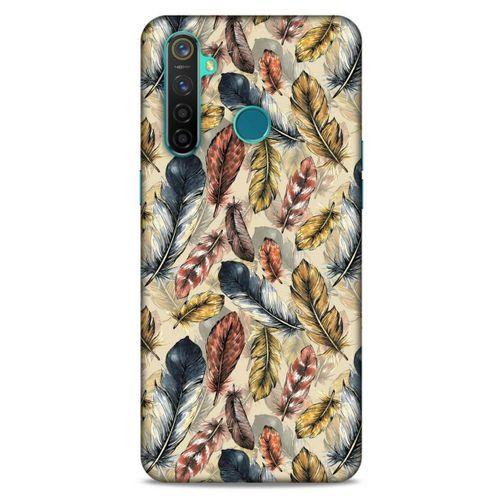 Oppo Realme 5 Pro Kılıf Desenli Özel Seri Tüyler (29) Arka Koruma Kılıfı