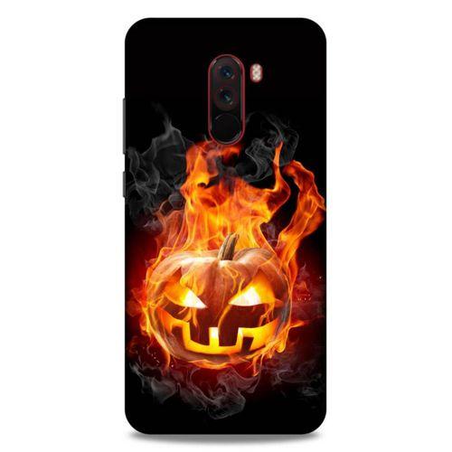 Lopard Xiaomi Pocophone F1 Uyumlu Kılıf FireX (21) Koruyucu Kapak Halloween