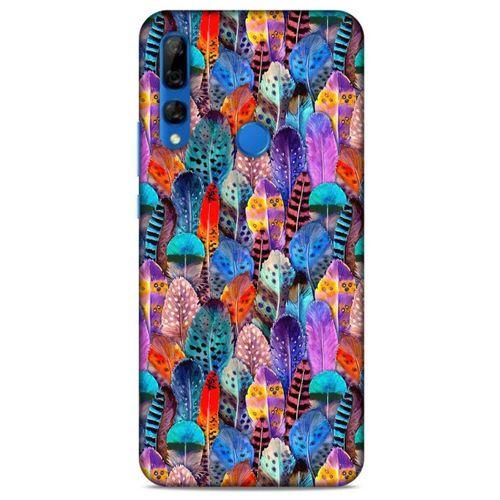 Huawei Y9 Prime 2019 Kılıf Desenli Özel Seri Tüyler (39) Liquid Crystal Kılıf
