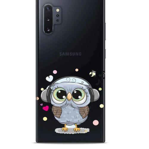Zoologix (71) Samsung Galaxy Note 10 Plus Şeffaf Kılıf Silikon Desenli