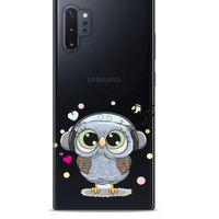 Zoologix (71) Samsung Galaxy Note 10 Plus Şeffaf Kılıf Silikon Desenli