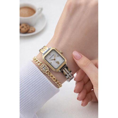 U.S.Polo Assn. Kasa Ve Kordon Çelik 3 Atm Suya Dayanıklı 2 Yıl Garantili Kadın Kol Saati U02147.2