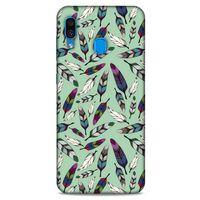 Samsung Galaxy A30 Kılıf Desenli Özel Seri Tüyler (14) Lansman Kılıf