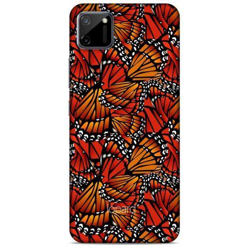 Oppo Realme C11 Kılıf Kelebek Etkisi (5) Koruma Kabı Beyaz Lacivert