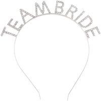 Gümüş Kaplama Kristal Taşlı Team Bride Taç