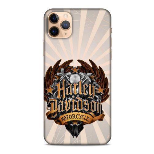 Apple Iphone 11 Pro Uyumlu Kılıf Motorsiklet (3) Kapak Harley Davidson