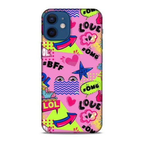 Pop Culture Pembe Apple iPhone 12 Mini Kılıf