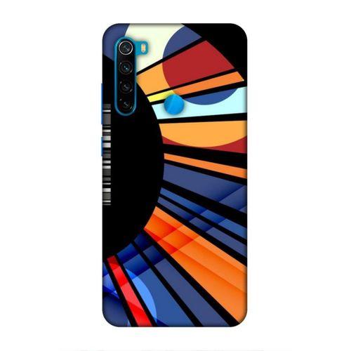 Xiaomi Redmi Note 8 Uyumlu Kılıf Insomnia (3) Kapak Siyah Turuncu