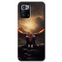 BeRa Aksesuar Poco x3 GT Kılıf Baskılı Kapak - Wings of Power +Tam Kaplayan Mat Seramik