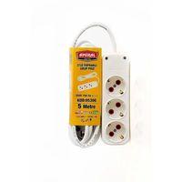 Amiral 3' Lü Topraklı 5 Metre Kablolu Grup Priz