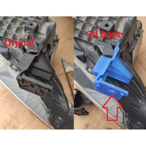 Honda Accord Far Montaj Braketi Sağ ve Sol ABS Baskı 00778