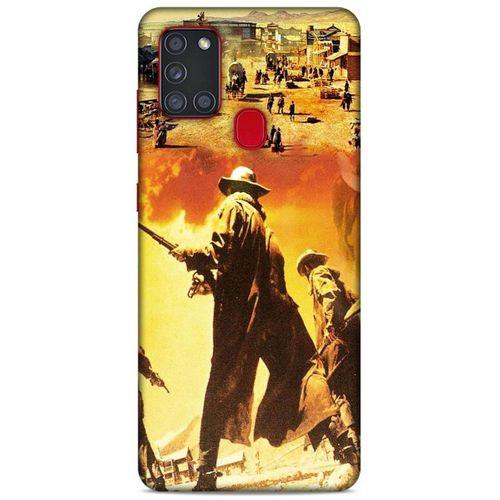 Lopard Samsung Galaxy A21s Uyumlu Kılıf IMDB Film (46) Core Armor Kılıf Bir Zamanlar Batı'da