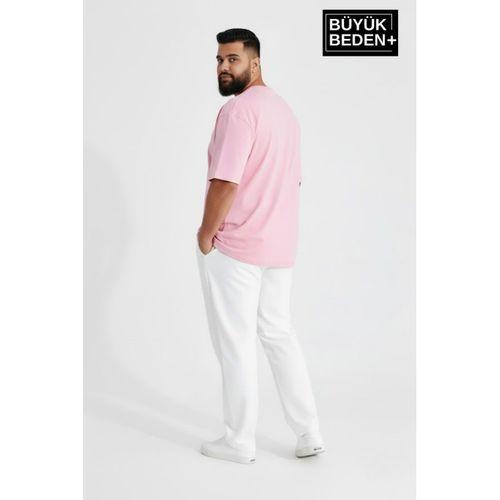 Büyük Beden Erkek Basic Tişört – Pamuklu Düz T-Shirt 3XL-6XL SPR26BTS10