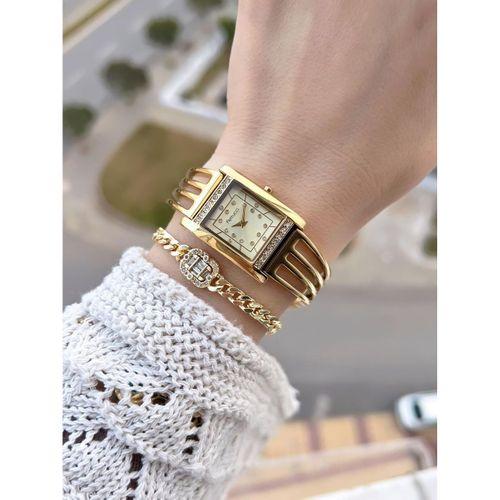 Ferrucci Kaburga Tasarım 2 Yıl Garantili 3 Atm Suya Dayanıklı Kadın Kol Saati+Bileklik FC.L11061.2