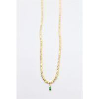 Dorika Taşlı Kolye - Altın