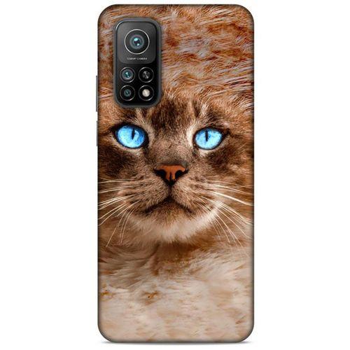 Lopard Xiaomi Mi 10T Pro 5G Uyumlu Kılıf Kediler (41) Tank Kılıf Haşin Mavi Göz