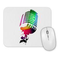 Renkli Mikrofon Müzik Mouse Pad
