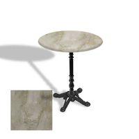 Dockers Çipa 1004 Döküm Ayak Yuvarlak Masa Çap 70cm - (Werzalit, Wermodin ve Allzalit Tabla) - Irony