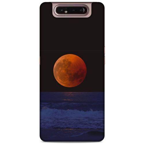 Lopard Samsung Galaxy A80 Uyumlu Kılıf Gece'S (38) Neo Hybrid Kılıf Kızıl Ay