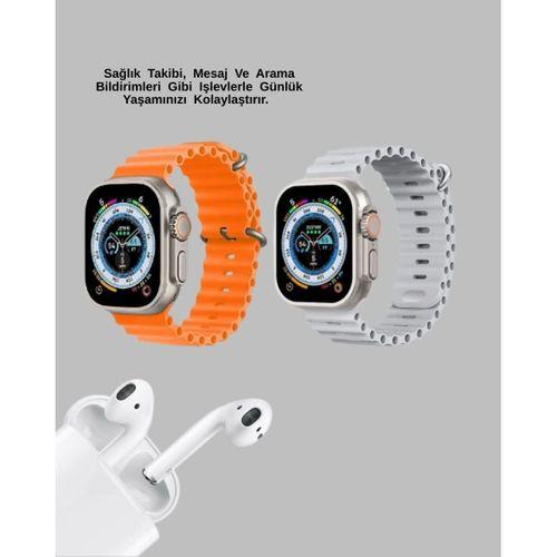 Watch 9 Max Akıllı Saat 45 Mm Geniş Ekran Kulaklık Seti
