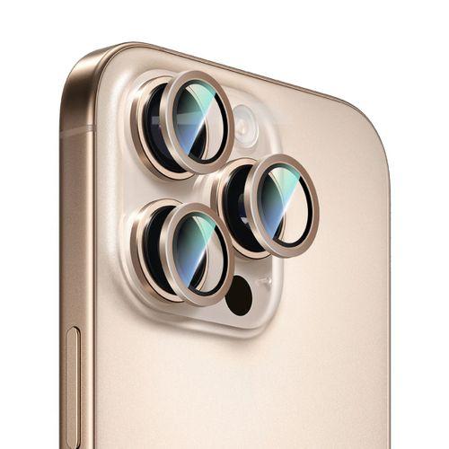 Apple iPhone 16 Pro CaseWorld Alloy Serisi Oleofobik Anti Reflective Kamera Lens Koruyucu
