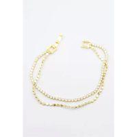 Su Yolu Ezme Zincir Bileklik - Altın