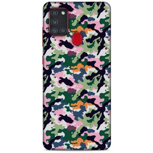 Kamuflaj 06 Samsung Galaxy A21s Kılıf Silikon Kapak
