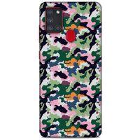 Kamuflaj 06 Samsung Galaxy A21s Kılıf Silikon Kapak
