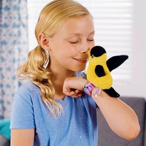 Peluş Ses Tekrarlı Hayvan Bileklik Aksesuar - Saka Kuşu