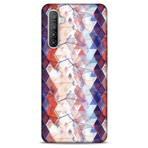 Oppo Realme XT Kılıf Pastel Renkler (3) Kapak Kırmızı Lacivert