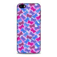 Apple Iphone 5S Kılıf Kelebek Etkisi (21) Koruyucu Kapak Yeşil Kırmızı