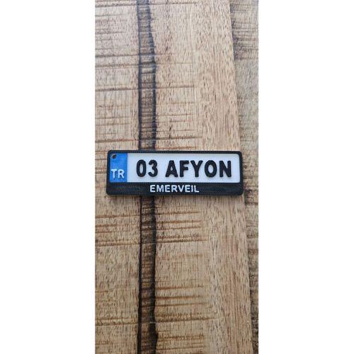 Afyon Yazılı Anahtarlık