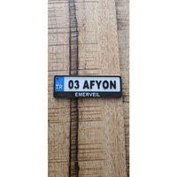 Afyon Yazılı Anahtarlık
