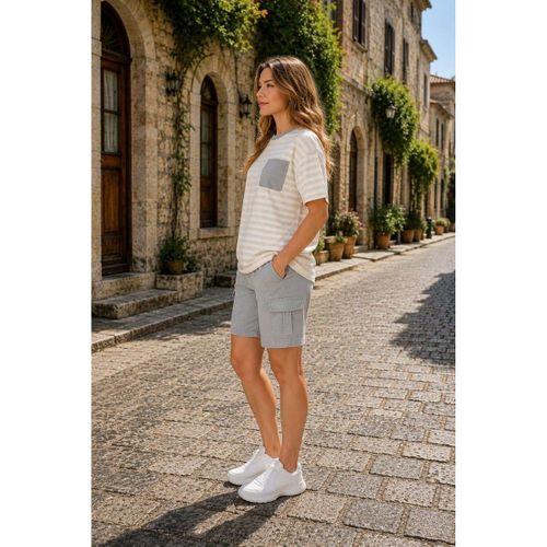 ALEXANDERGARDI Cep Detaylı Çizgili T-shirt