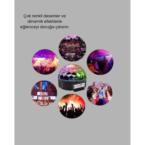 Taşınabilir Mini Disko Topu Lamba – Müzikle Senkronize Işık Efekti Ve Parti Atmosferi
