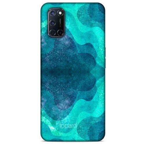 Oppo A92 Kılıf Pastel Renkler (6) Silikon Kılıf Mavi Yeşil