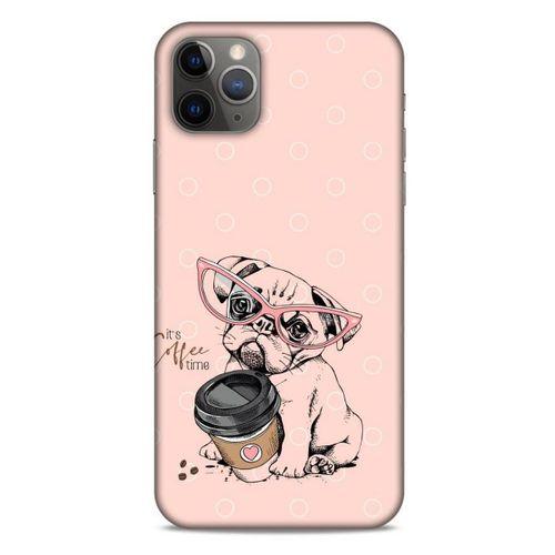 Animax Pugs COFEE Apple Iphone 11 Pro Max Kılıf Desenli Silikon