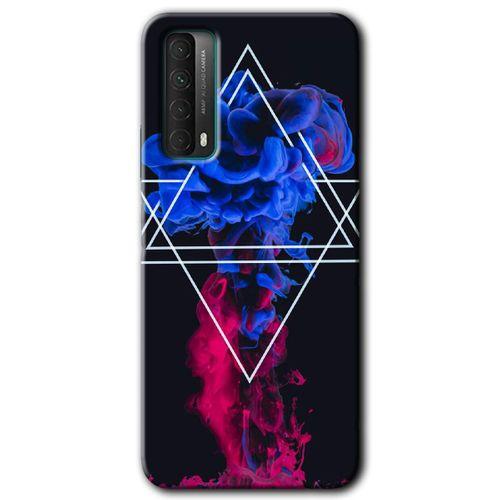 Huawei P Smart 2021 Kılıf Baskılı Kapak - Mekanik Duman 1 + 5D Tam Kaplayan Cam
