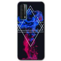 Huawei P Smart 2021 Kılıf Baskılı Kapak - Mekanik Duman 1 + 5D Tam Kaplayan Cam