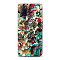 Oppo A72 Kılıf Mermer Cam Gobegi Arka Kapak Silikon Koruma Full Koruyucu