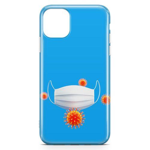 Apple iPhone 11 Pro Max Kılıf Maske Ve Virusler Arka Kapak Koruma Desenli Full Koruyucu