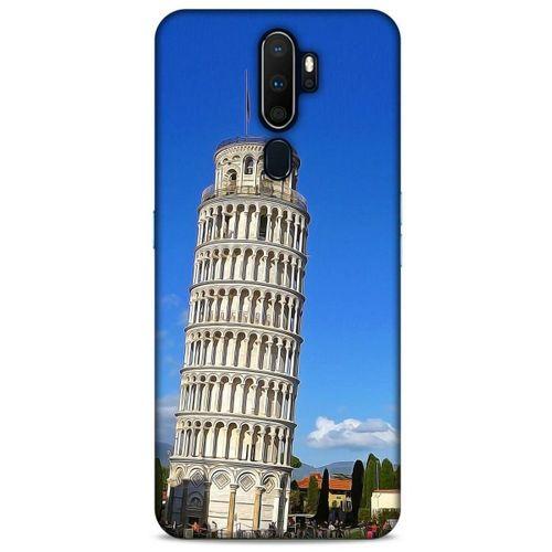 Oppo A5 2020 Kılıf Dünya Mimarisi (21) Koruyucu Kapak Pisa Kulesi İtalya