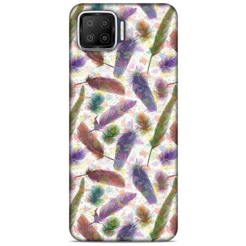 Oppo A73 Kılıf Desenli Özel Seri Tüyler (33) Hybrid Kılıf