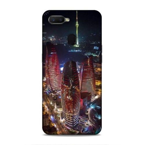 Oppo Ax7 Uyumlu Kılıf Azarbaijan (33) Hybrid Kılıf Kuleler Gece