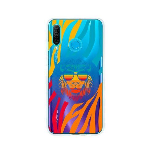 Huawei P30 Lite Color Leon Tasarımlı Premium Şeffaf Silikon Kılıf