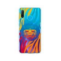 Huawei P30 Lite Color Leon Tasarımlı Premium Şeffaf Silikon Kılıf
