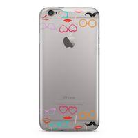 Apple iPhone 6 Plus - 6S Plus Kılıf Cerceveler Arka Kapak Koruma Desenli Full Koruyucu