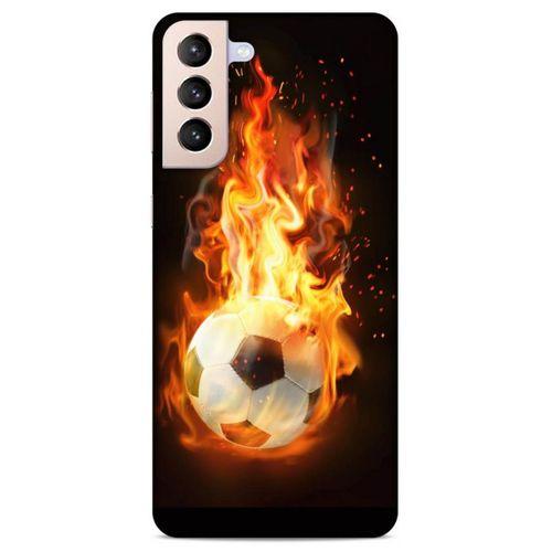 Lopard Samsung Galaxy S21 Plus Uyumlu Kılıf FireX (36) Glitter Kılıf Futbol Topu