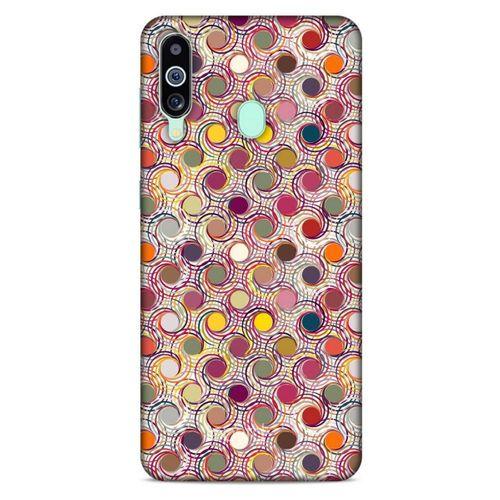Samsung Galaxy M40 Kılıf Pastel Renkler (36) Glitter Kılıf Sarı Pembe