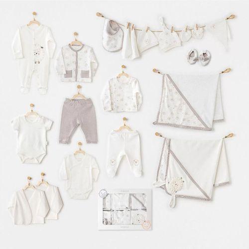 Andywawa Ac25562 Newborn Set Tinny Ships 20'li Hastane Çıkışı Ekru